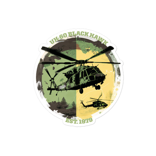 Black Hawk Bubble-free stickers