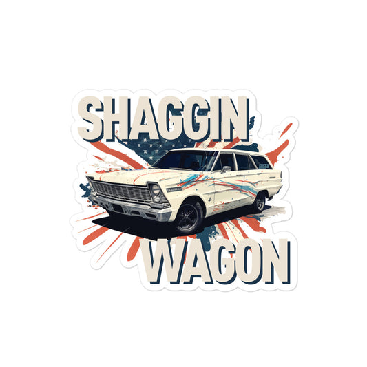 Shaggin Wagon Bubble-free stickers