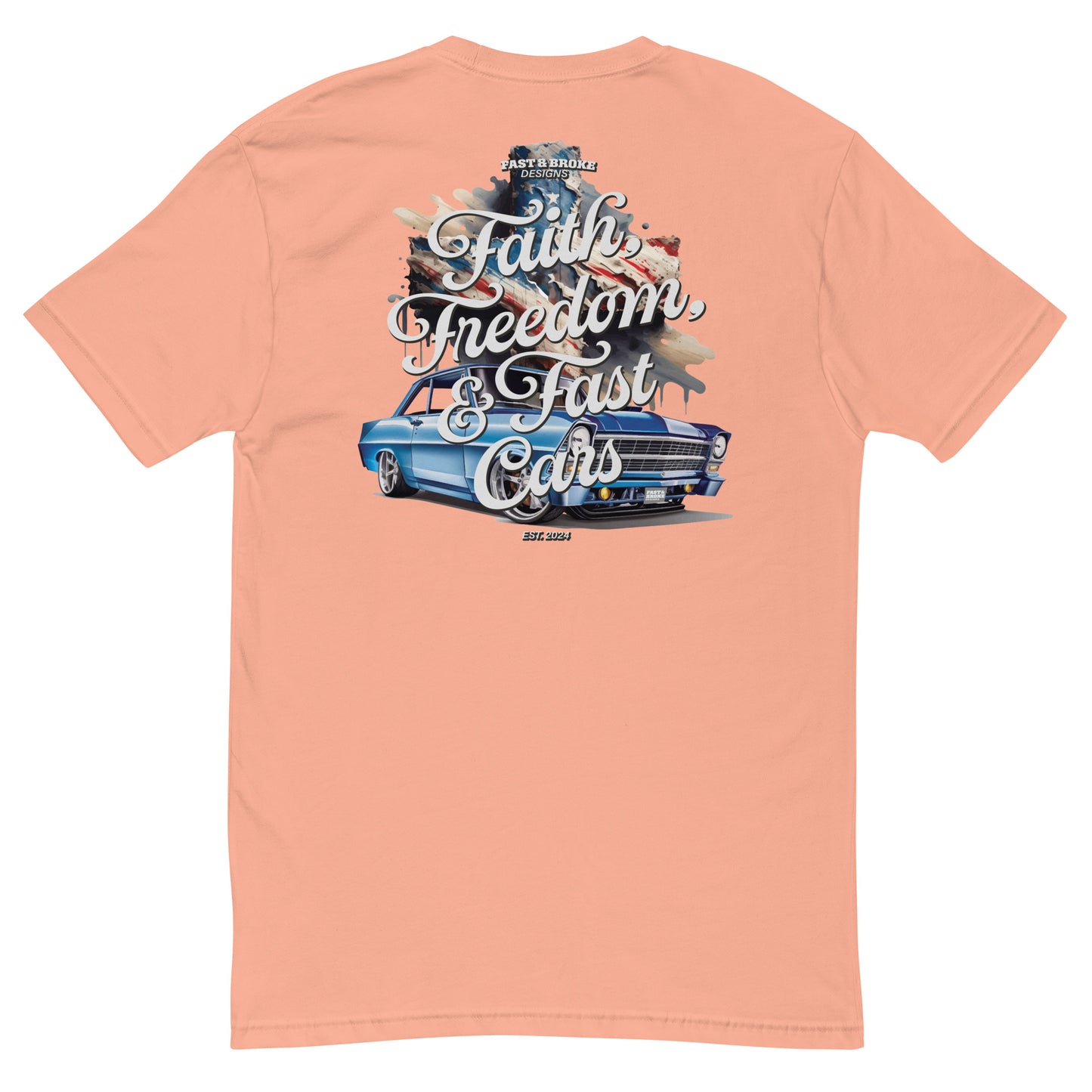 Faith, Freedom, and Fast Cars Short Sleeve T-shirt