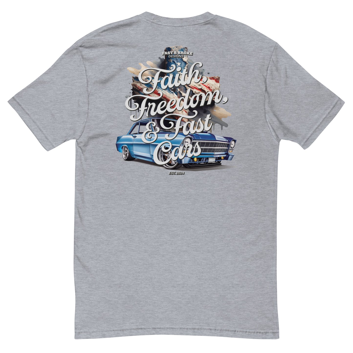 Faith, Freedom, and Fast Cars Short Sleeve T-shirt