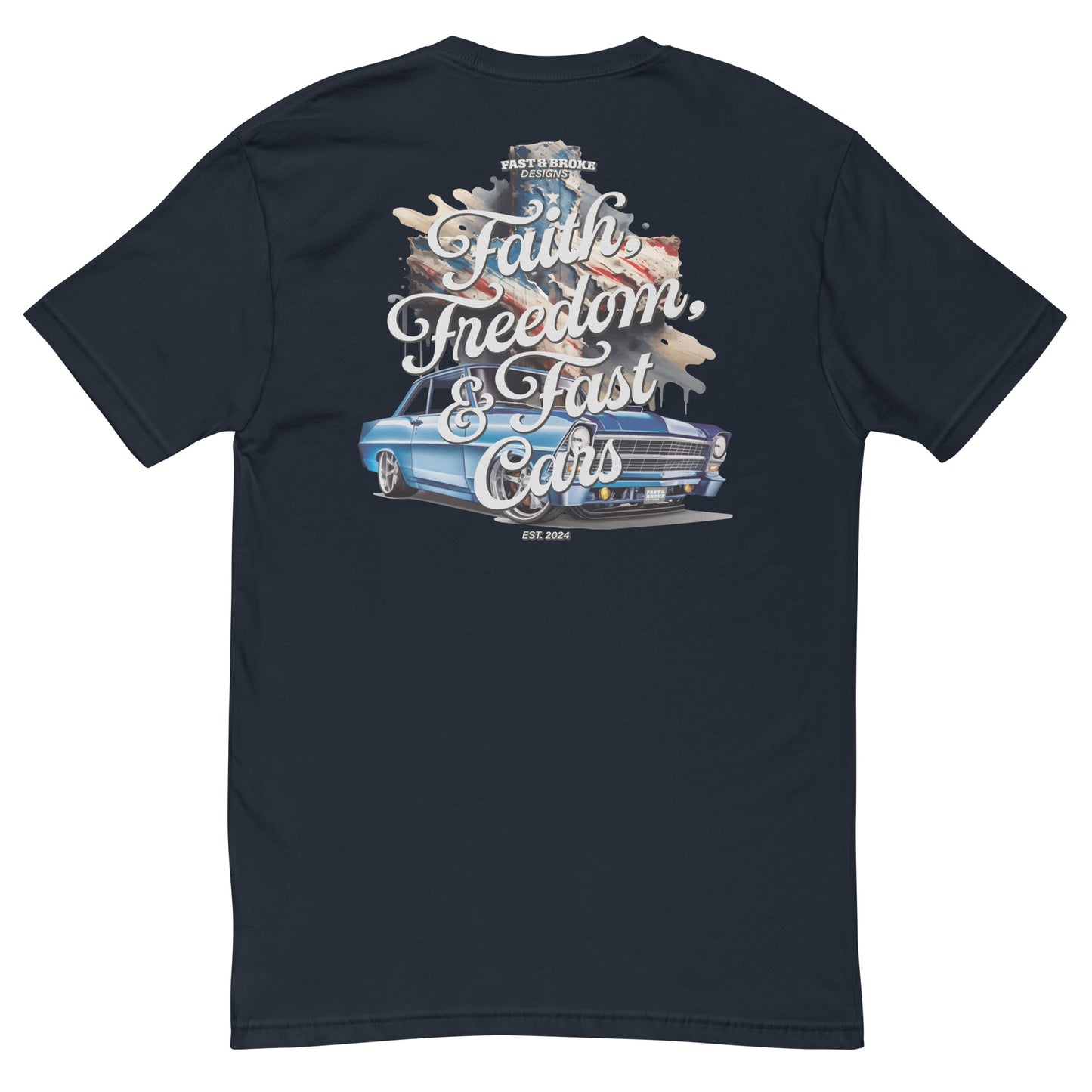 Faith, Freedom, and Fast Cars Short Sleeve T-shirt