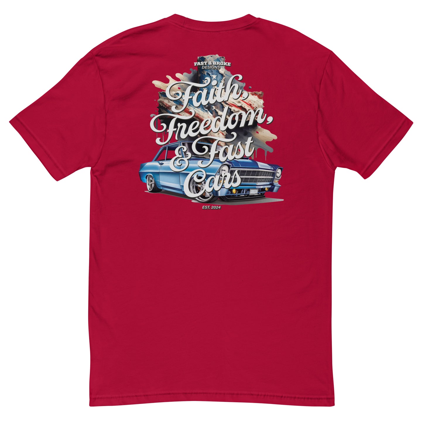 Faith, Freedom, and Fast Cars Short Sleeve T-shirt