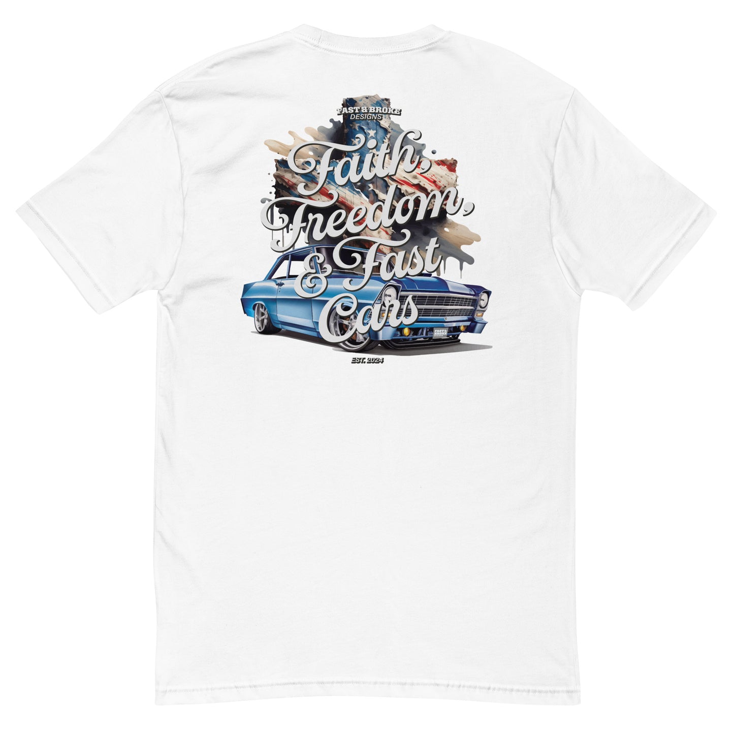 Faith, Freedom, and Fast Cars Short Sleeve T-shirt