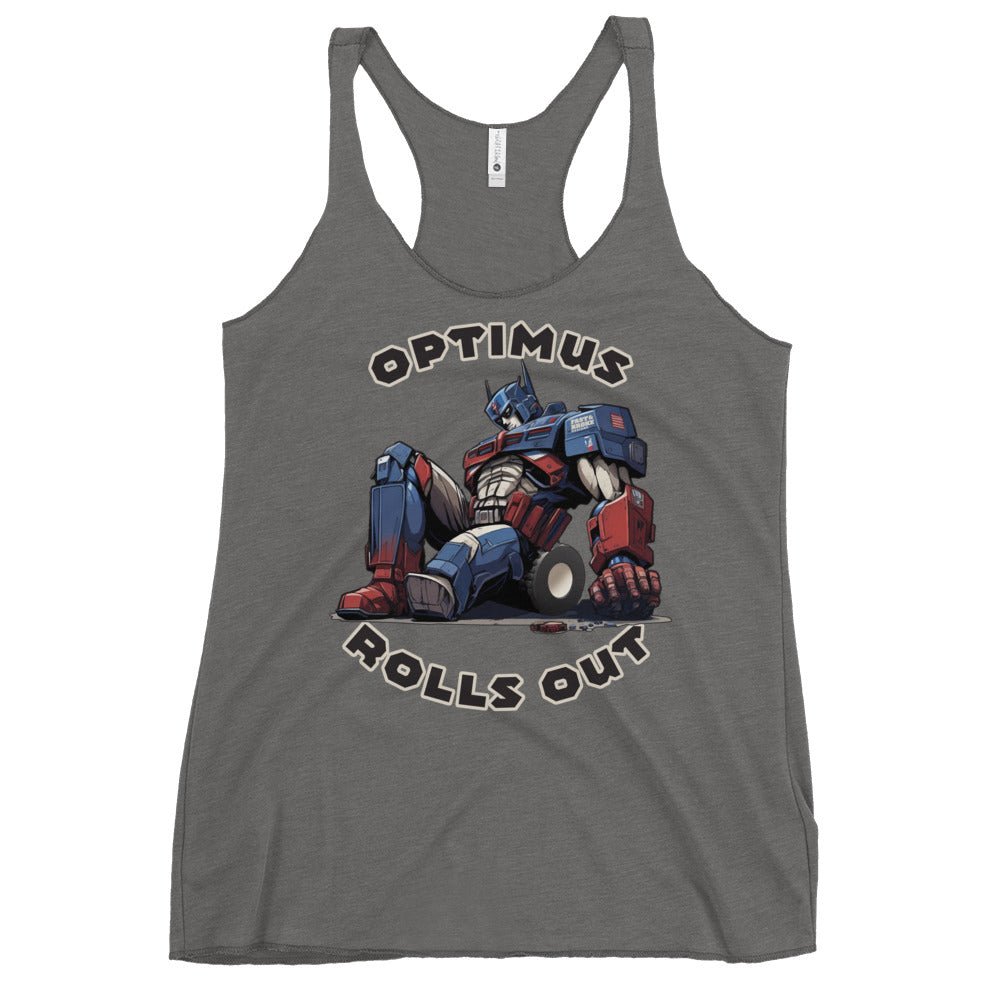 Optimus Rolls Out - Women's Racerback Tank