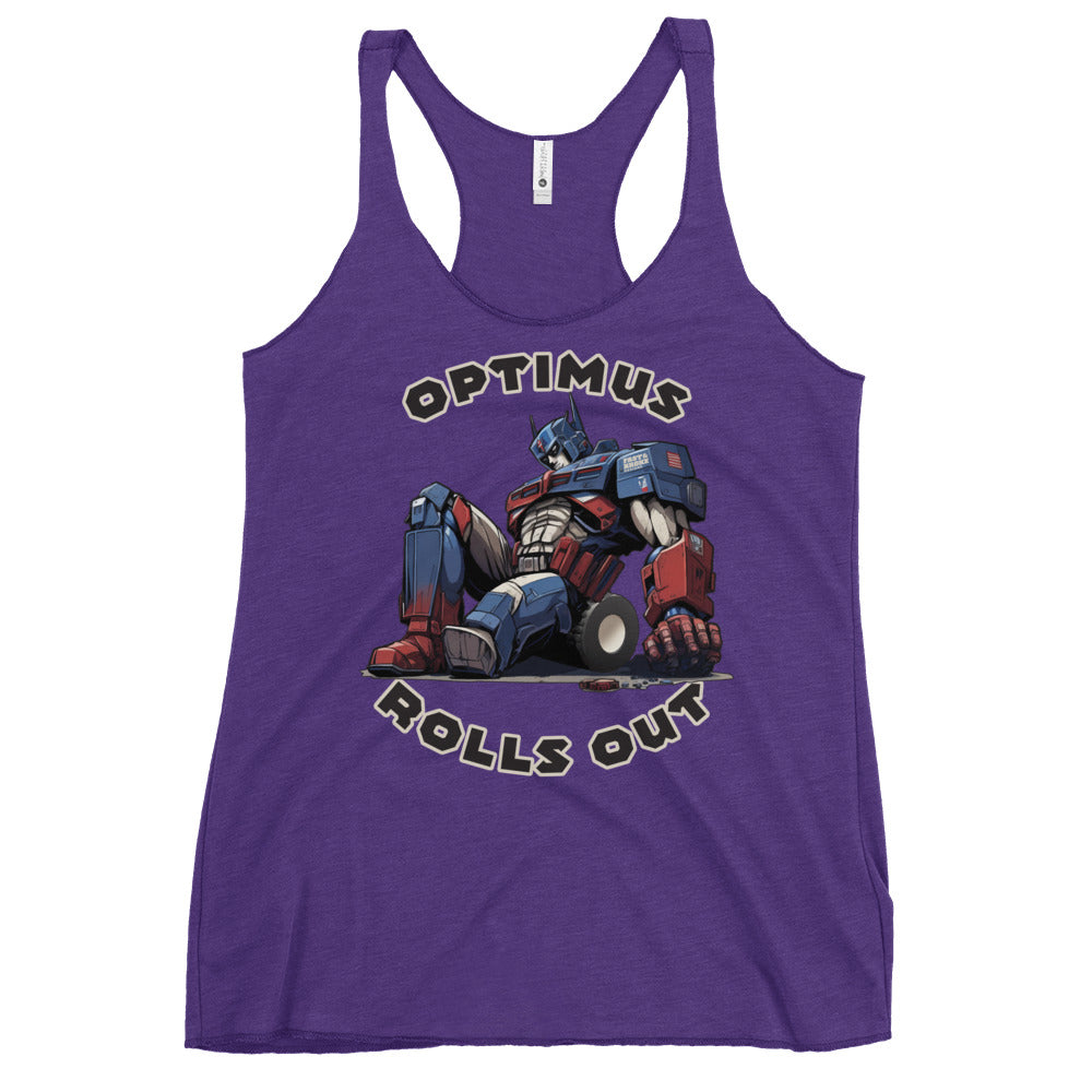 Optimus Rolls Out - Women's Racerback Tank