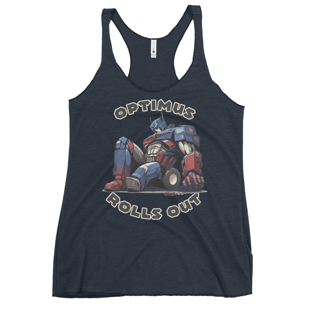 Optimus Rolls Out - Women's Racerback Tank