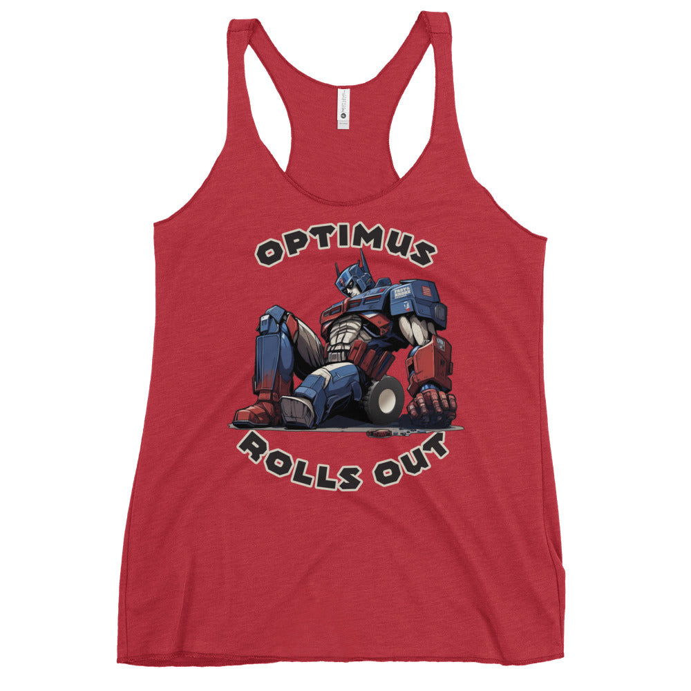 Optimus Rolls Out - Women's Racerback Tank