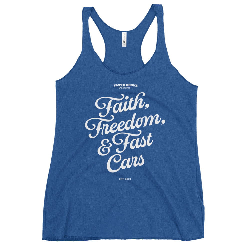 Faith & Freedom Women's Racerback Tank